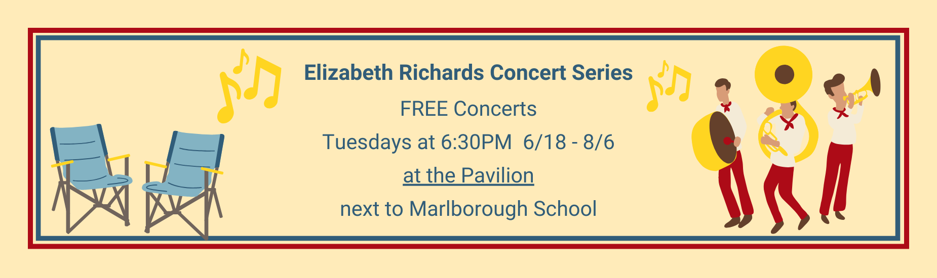 Free concerts Tuesdays at the Pavilion
